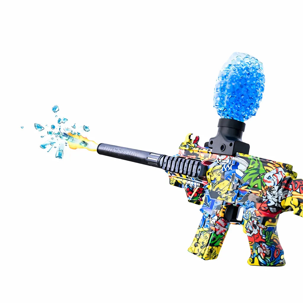 Electric Water Ball Gel Blaster Gun with Silencer & LED Light)