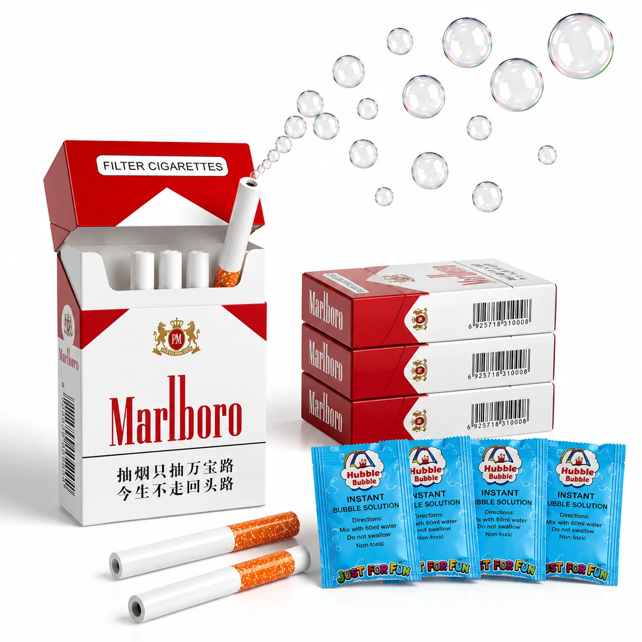 Bubble Cigarette Blower | 2 Sticks with Case