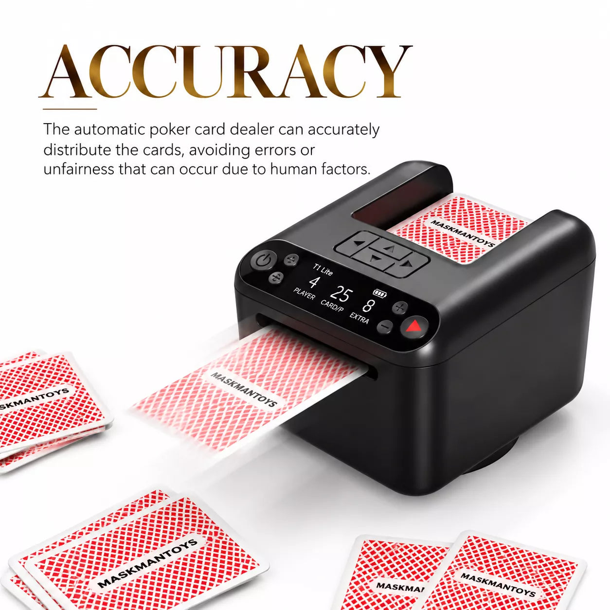 Card Distribution Machine | Automatic Card Dealer for 1–3 Decks & Up to 12 Players