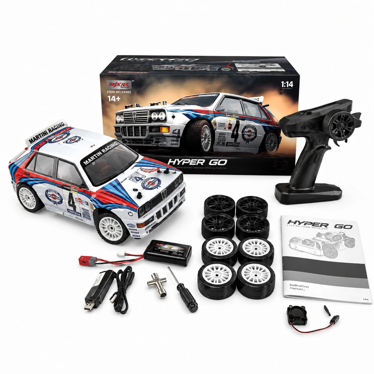 MJX Hyper Go 14302 1:14 Brushless 4WD Rally RC Car