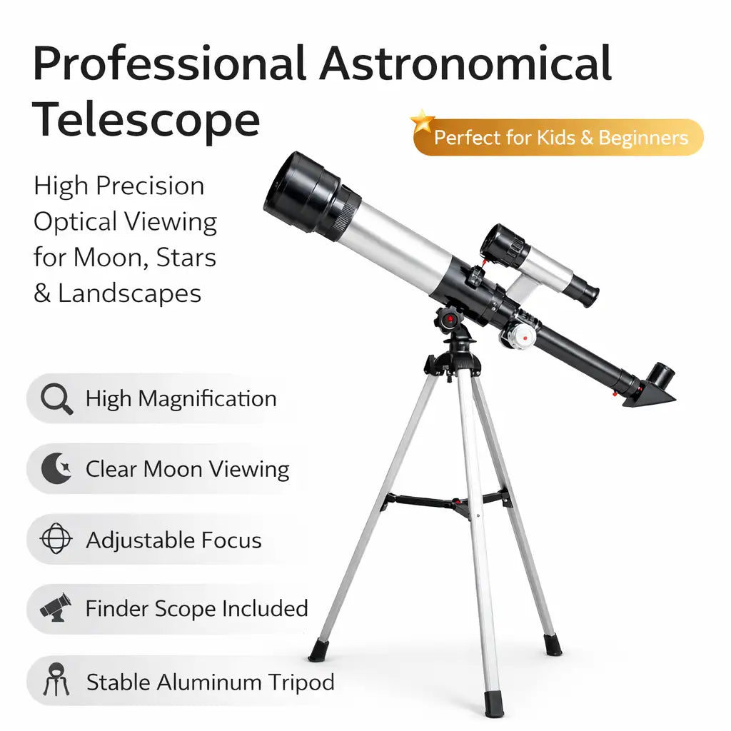 Professional Telescope (60X Magnification) with Tripod