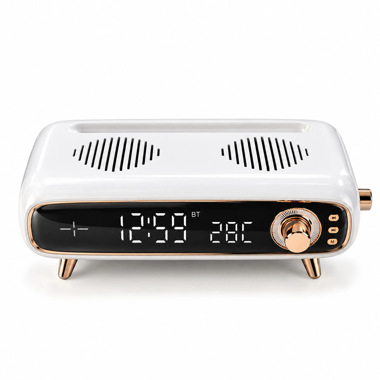 Pebble Aura 3, 3-in-1 Bluetooth Speaker, Alarm Clock & Wireless Charger
