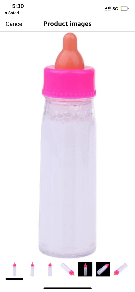 Magic milk bottle
