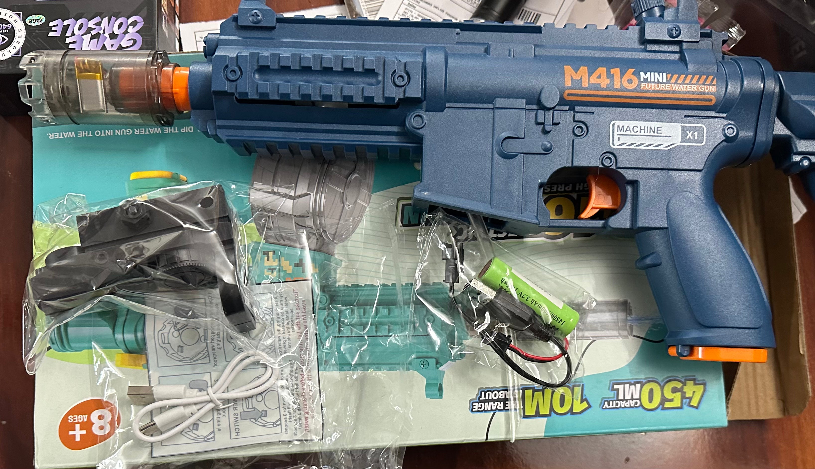 M416 electric water gun (high pressure with lights)