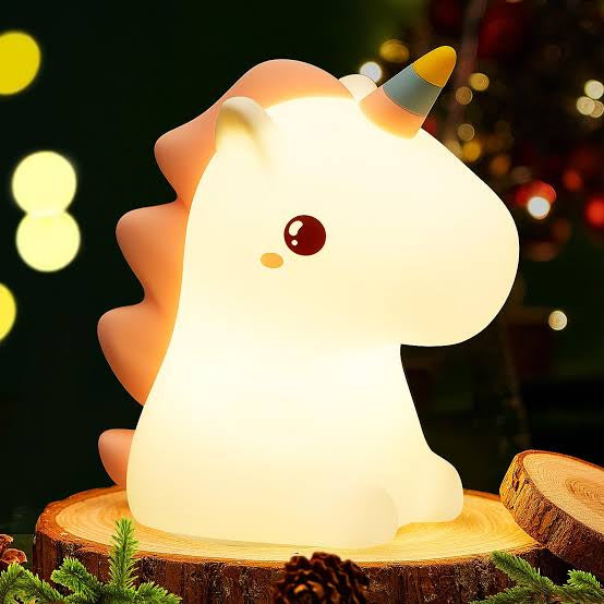 Sitting unicorn silicone lamp