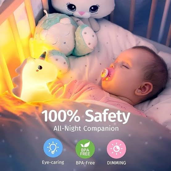 Sitting unicorn silicone lamp