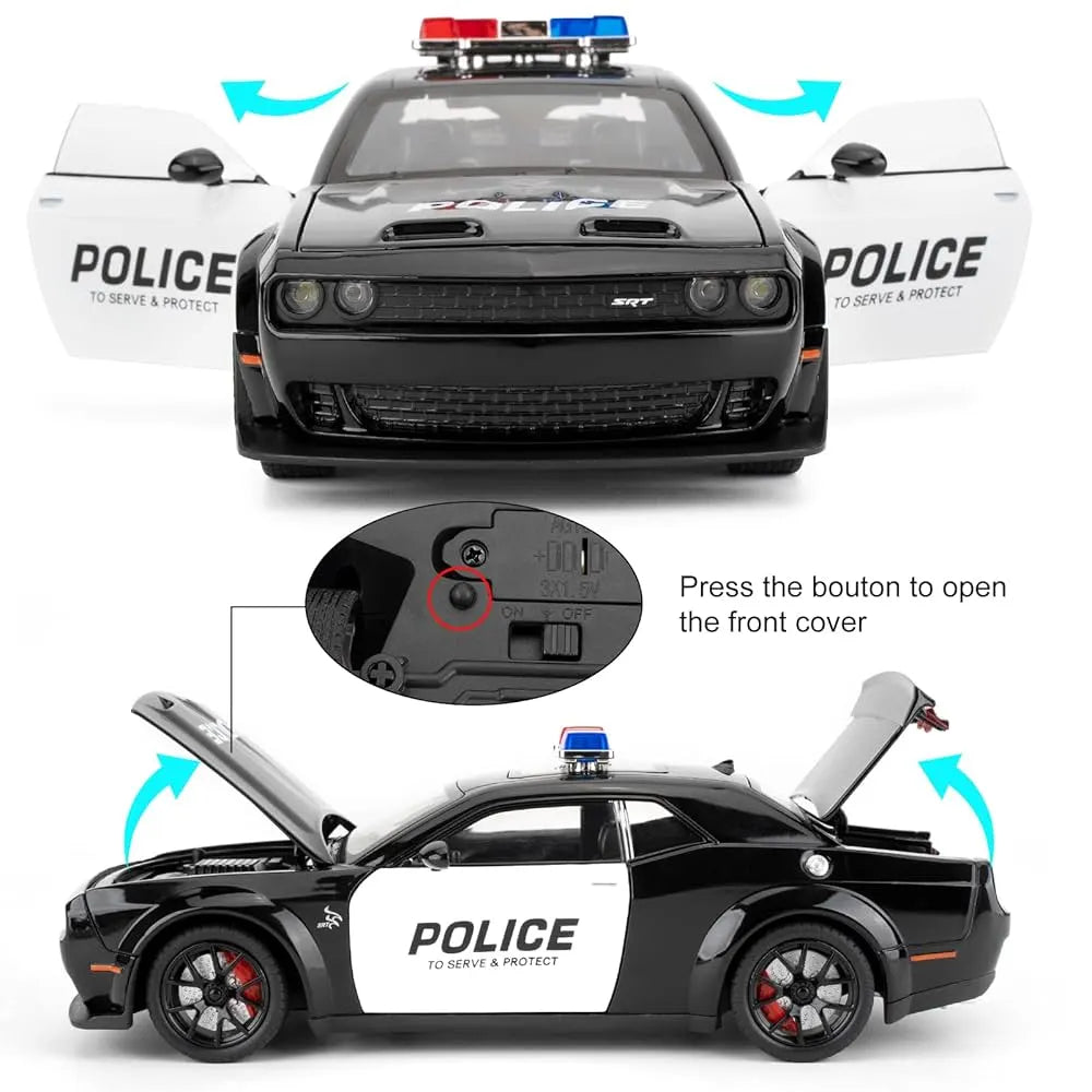 1:24 Police Car Model Dodge Challenger