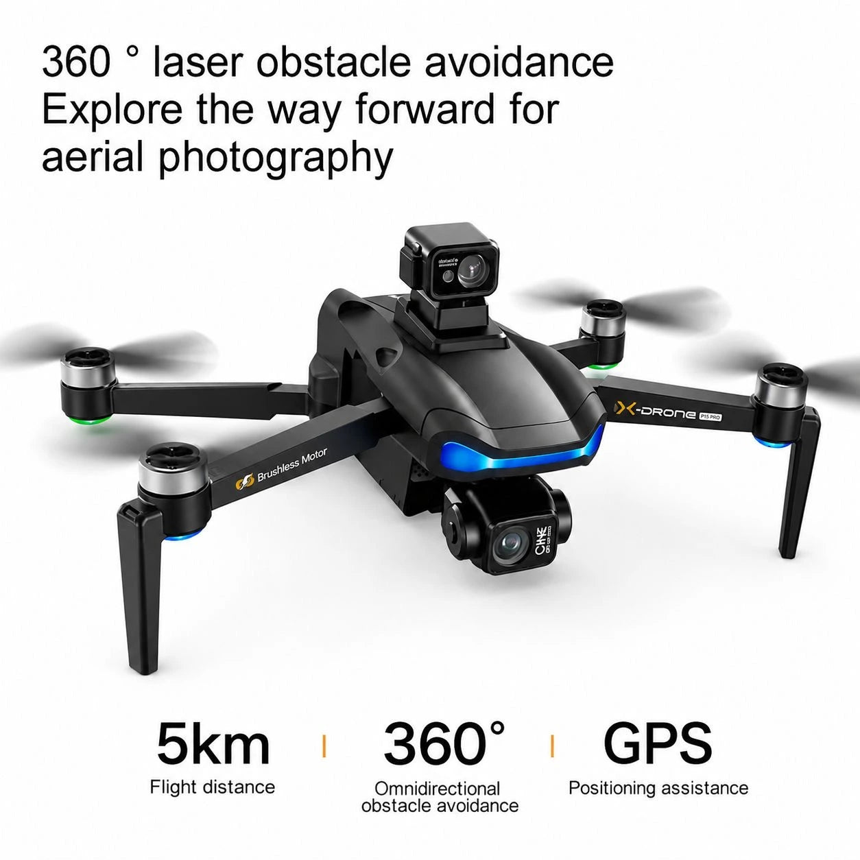 L3 Max GPS Drone with 3-Axis Gimbal Camera, 8K UHD Camera, Screen Remote Controller & Obstacle Avoidance