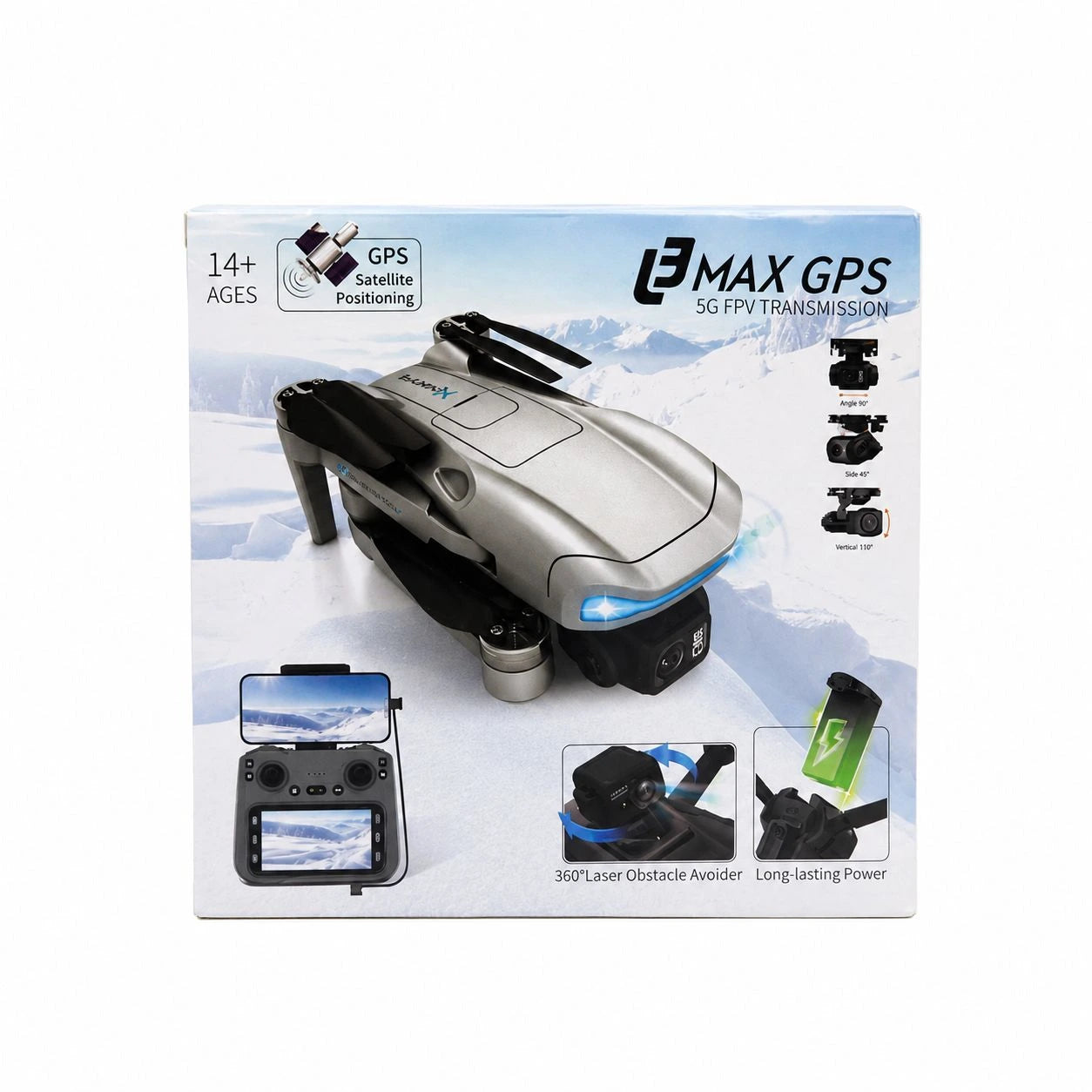 L3 Max GPS Drone with 3-Axis Gimbal Camera, 8K UHD Camera, Screen Remote Controller & Obstacle Avoidance