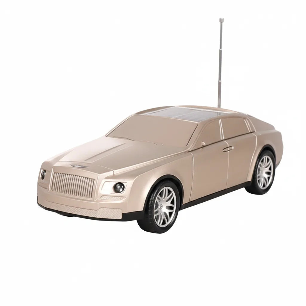 MZ Wireless Bluetooth Car Shape Speaker with Solar Panel & Stereo Sound