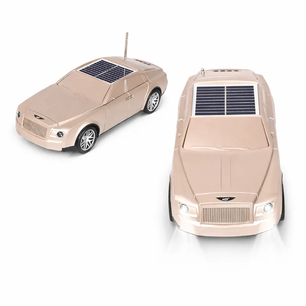 MZ Wireless Bluetooth Car Shape Speaker with Solar Panel & Stereo Sound