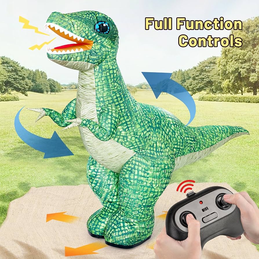 Remote Control Inflatable Dinosaur Toy