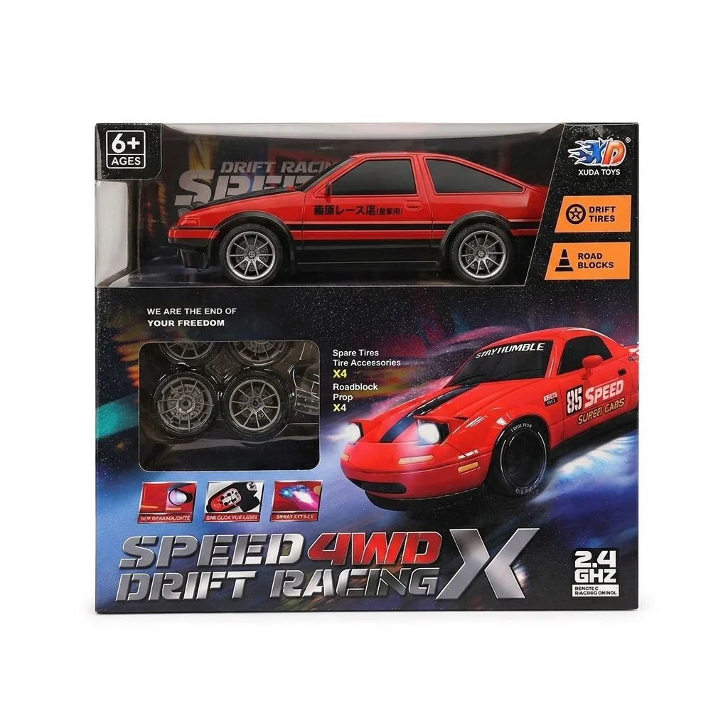 AE86 Drift RC Car with LED Eye Blinking Lights