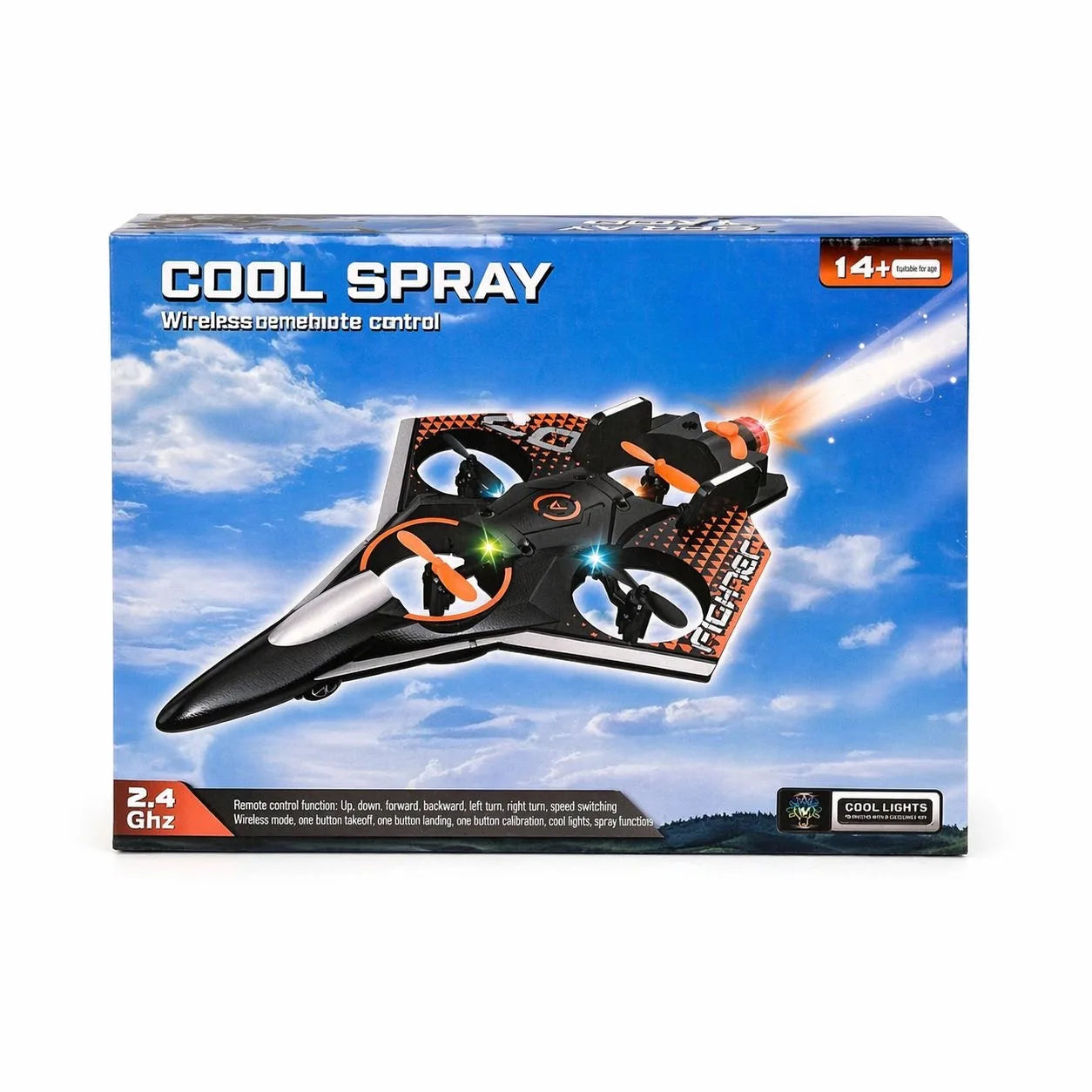 RC Fighter Plane with Smoke Spray Effect