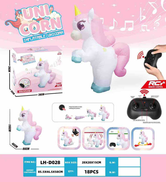 🦄 unicorn inflatable rc toy