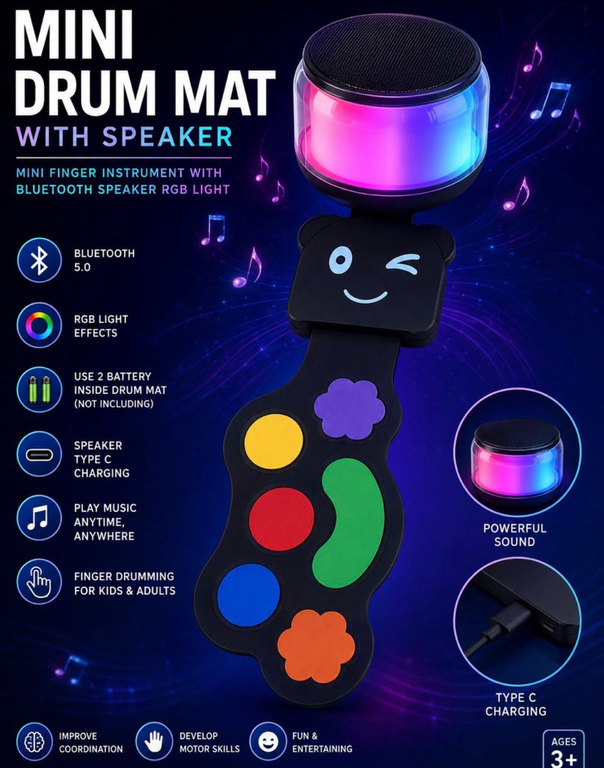 Mini drum mat
