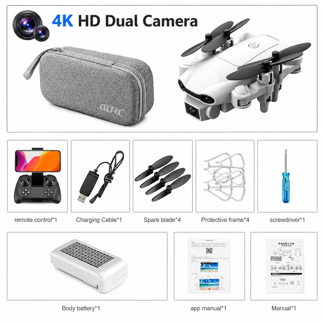 4DRC Mini Nocchi World’s Smallest 4K Camera Drone