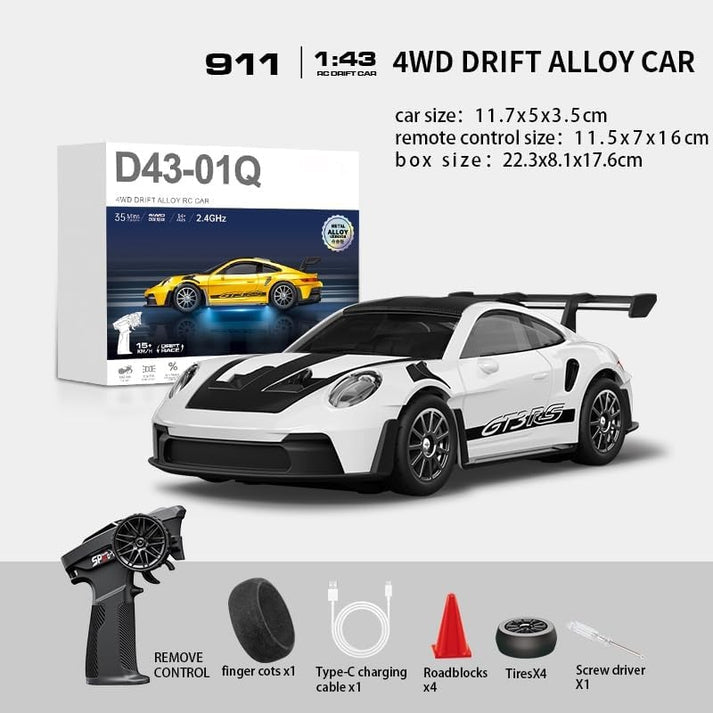 D43-01Q porsche metal rc drift car