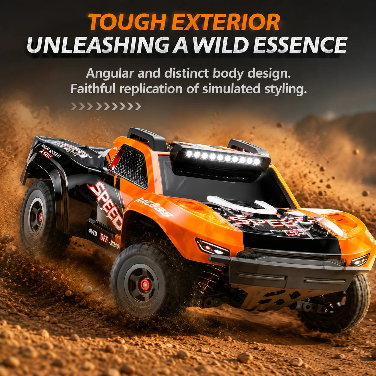 JJRC C8822 1:8 Desert Short Course Truck | 95KM/H Brushless 4WD RC Car with 6S Power & CNC Aluminum Chassis (RTR)