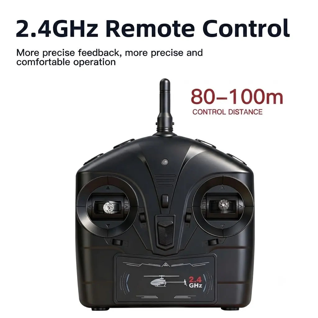 K270 UH-60L Black Hawk Remote-Controlled Helicopter with Optical Flow Positioning, Barometric Altitude Hold L/R Throttle Adjustable, RTF Remote Control Model Gift for RC Enthusiasts(1Batteries)