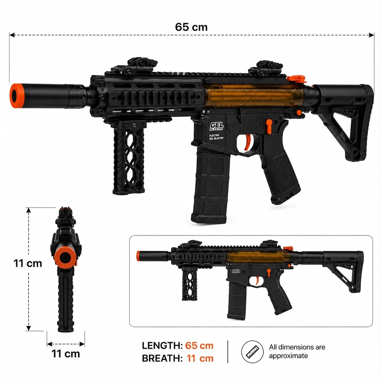 AR57 Tactical Electric Gel Blaster Gun | Dual Fire Mode