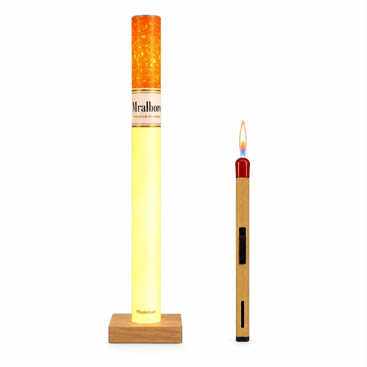 Cigarette LED Lamp ( 35 cm )+ Match Stick Shaped Refillable Lighter Combo