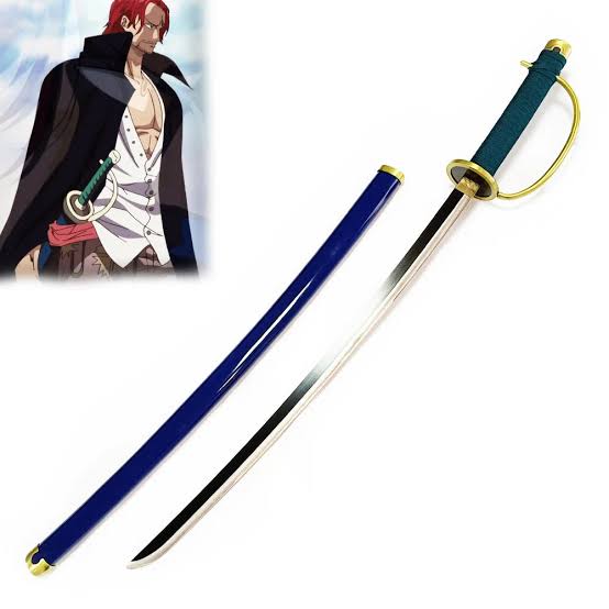 Luffy Shanks blue Fully assembled 104cm wooden katana (katana stand free)