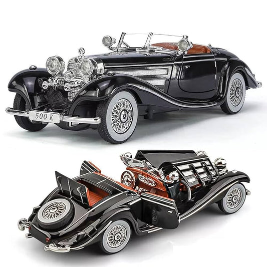 Mercedes Benz 1936 500K Classic Vintage Alloy Diecast Car (1:24)