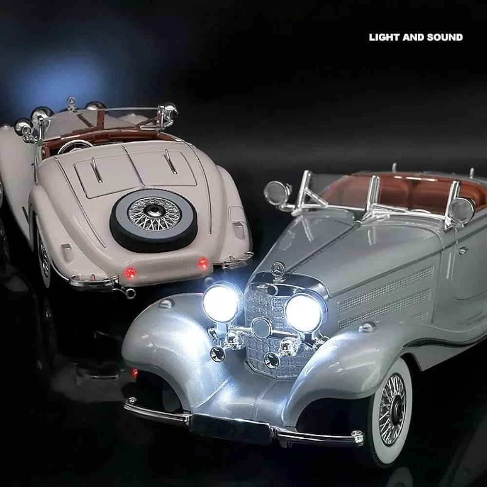 Mercedes Benz 1936 500K Classic Vintage Alloy Diecast Car (1:24)