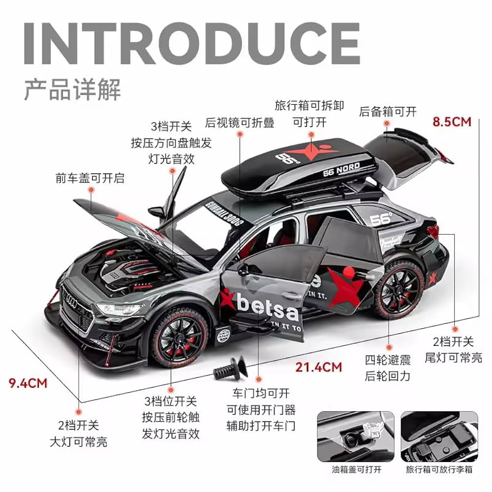 AUDI RS6 metal die cast (1:24)
