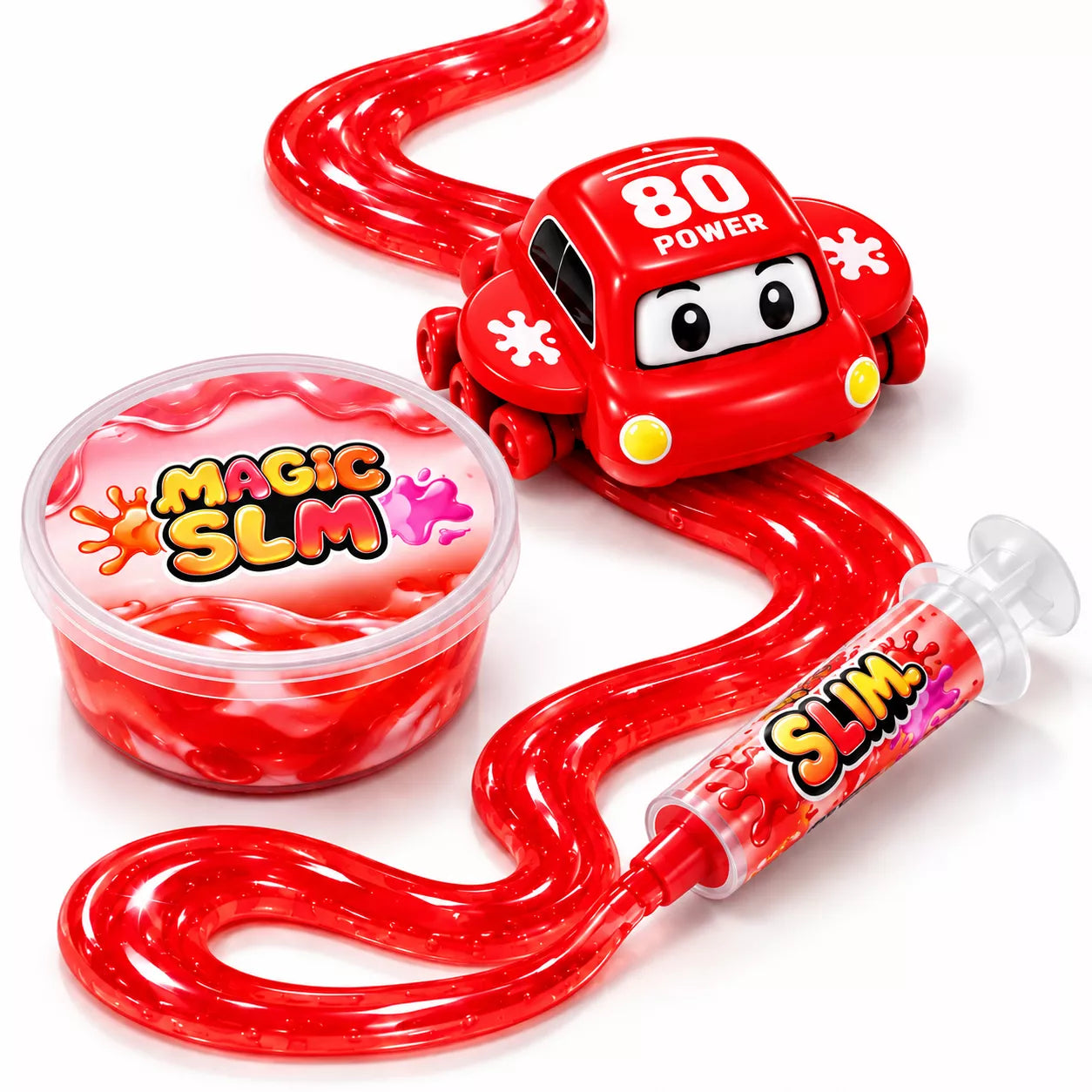 Slime Jelly Follow Car | DIY Slime Track Racing Car Toy for Kids | Colour May Vary