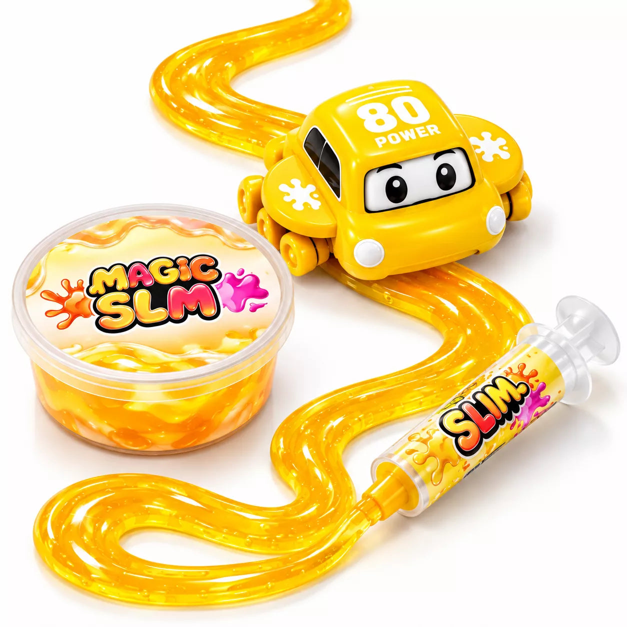 Slime Jelly Follow Car | DIY Slime Track Racing Car Toy for Kids | Colour May Vary