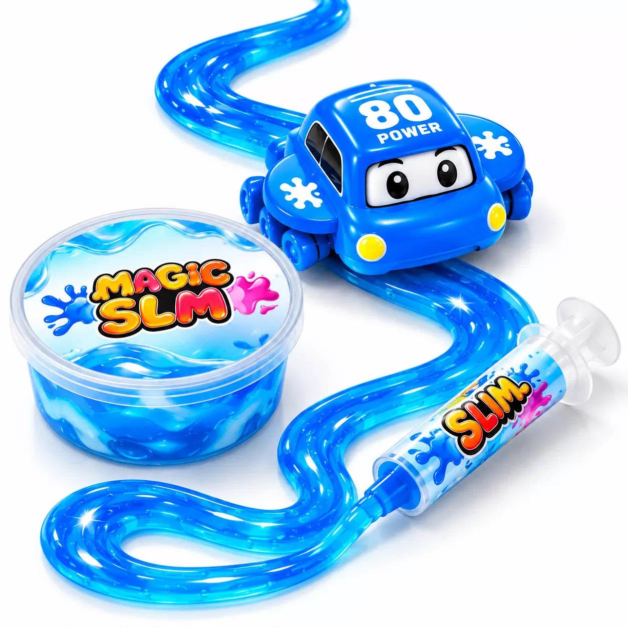 Slime Jelly Follow Car | DIY Slime Track Racing Car Toy for Kids | Colour May Vary