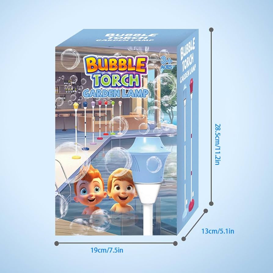 Bubble machine torch