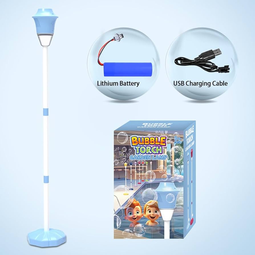 Bubble machine torch