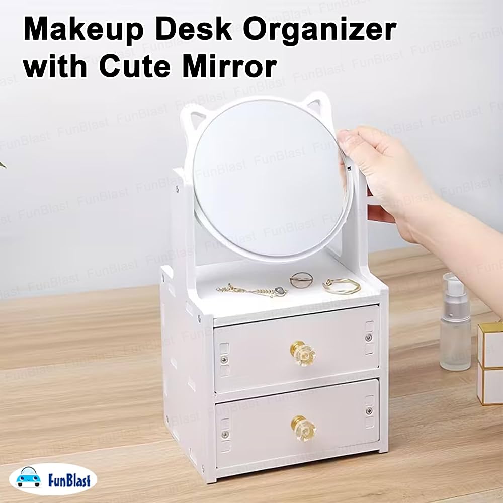 Portable desktop make-up mirror
