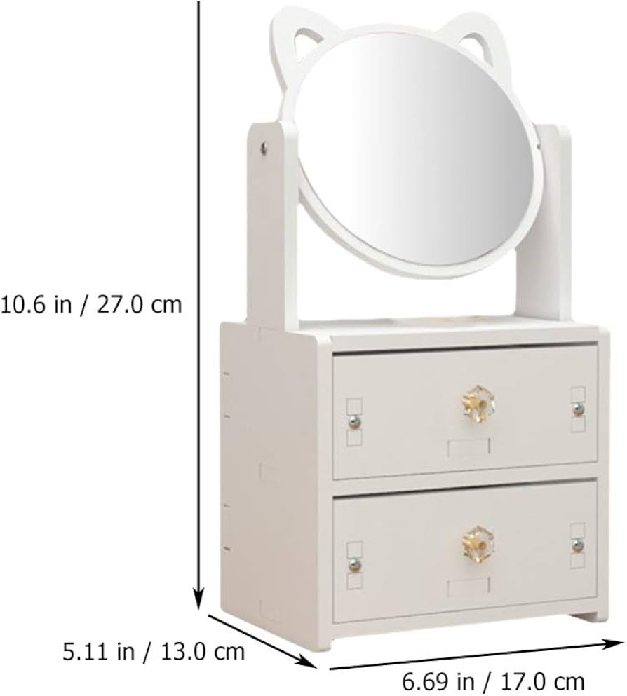 Portable desktop make-up mirror