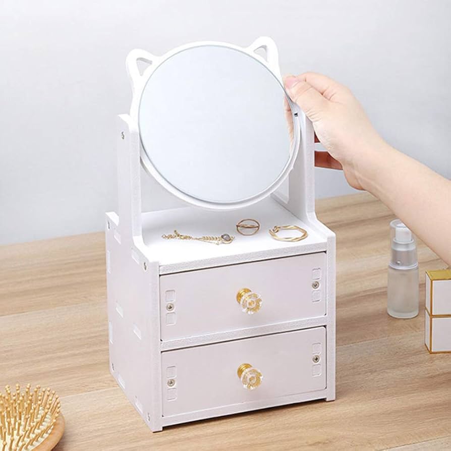 Portable desktop make-up mirror