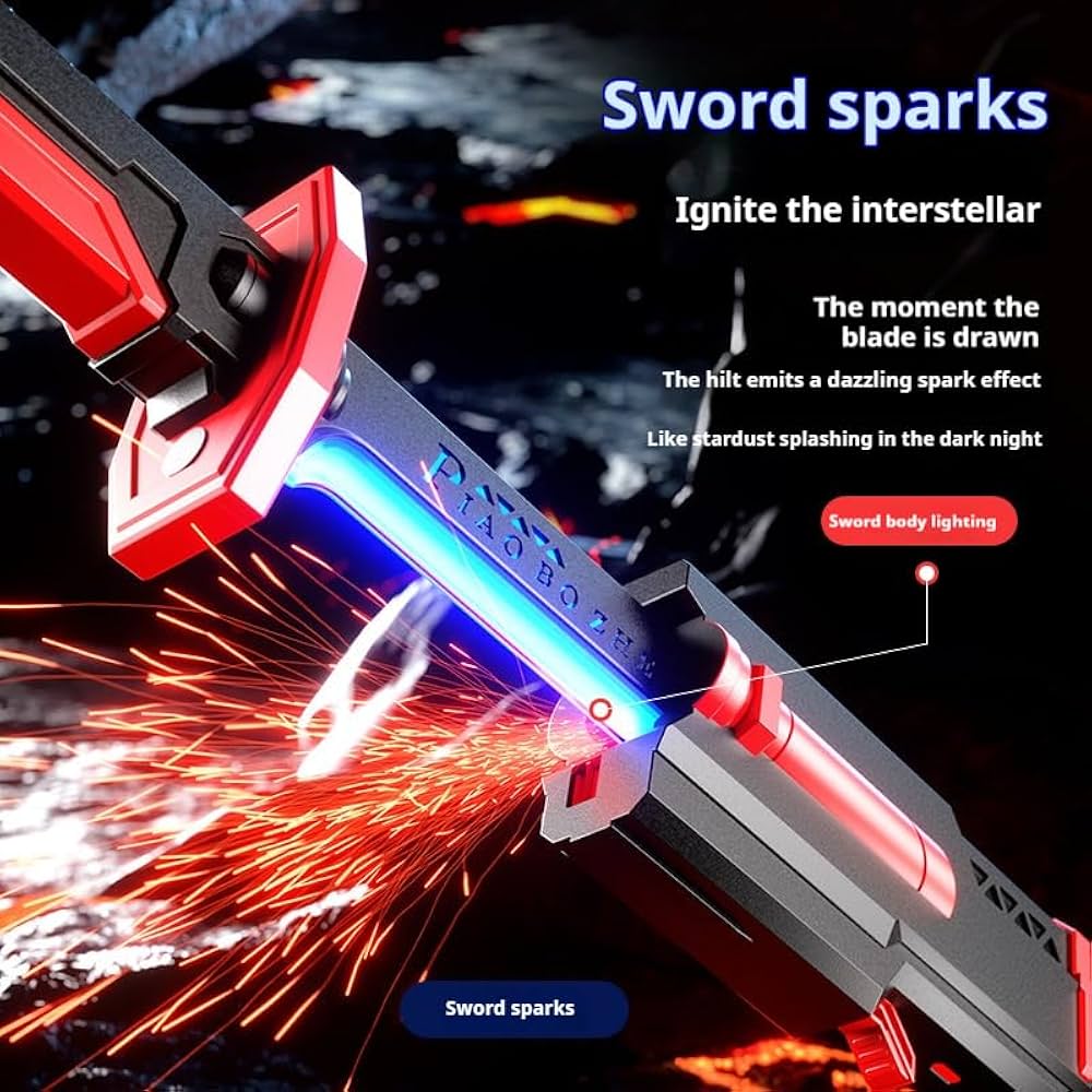 Sparkling sword katana