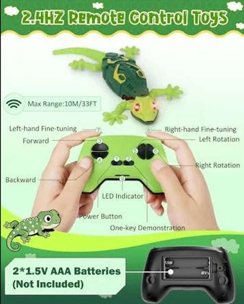 Wall climbing rc lizard