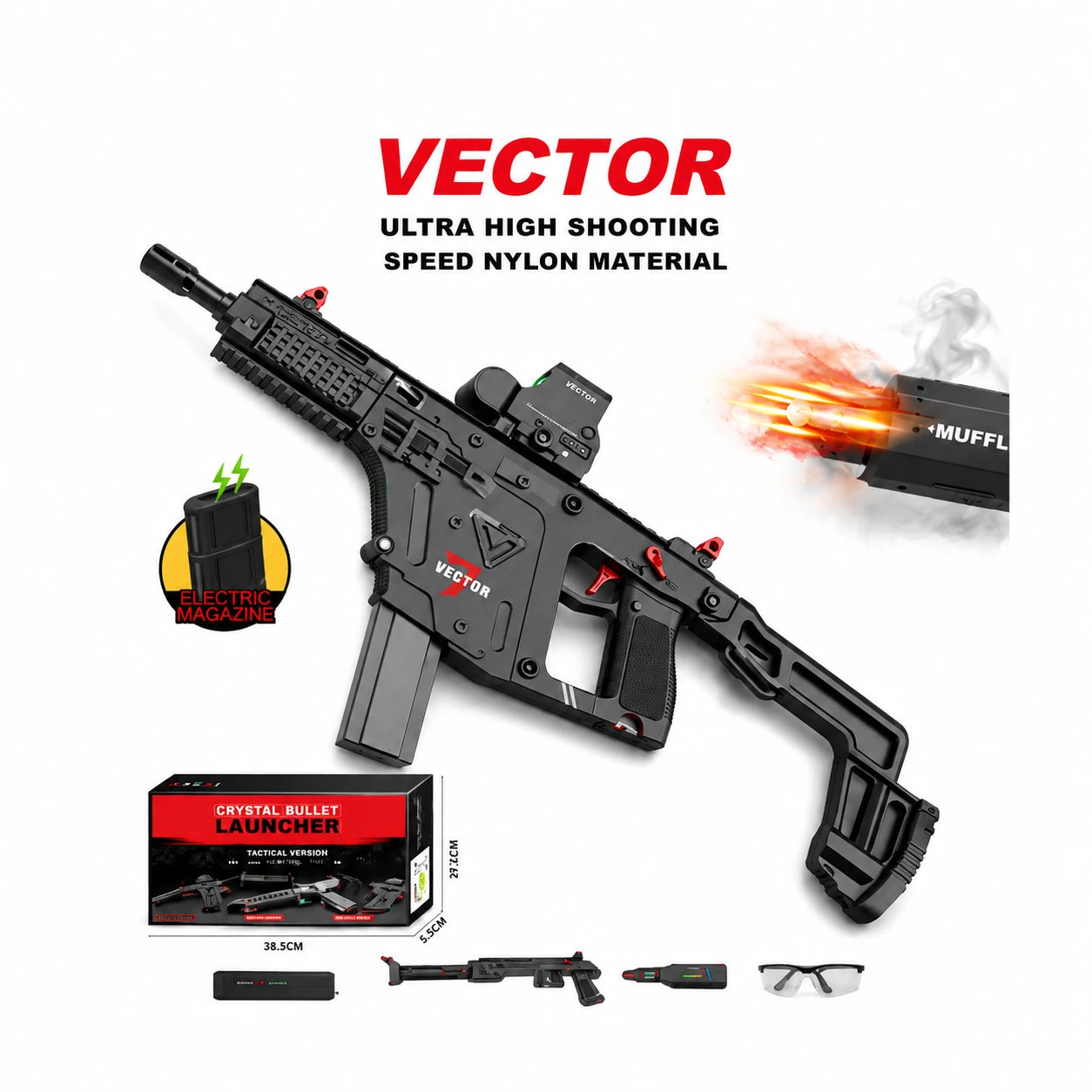 Vector Electric Gel Blaster Toy Gun | Hobby Grade