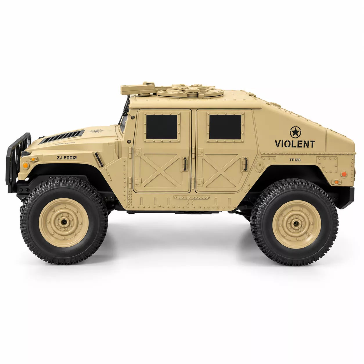 1:16 RC Military Tank | 4WD Off-Road Crawler with 360° Rotation, 2.4GHz Remote