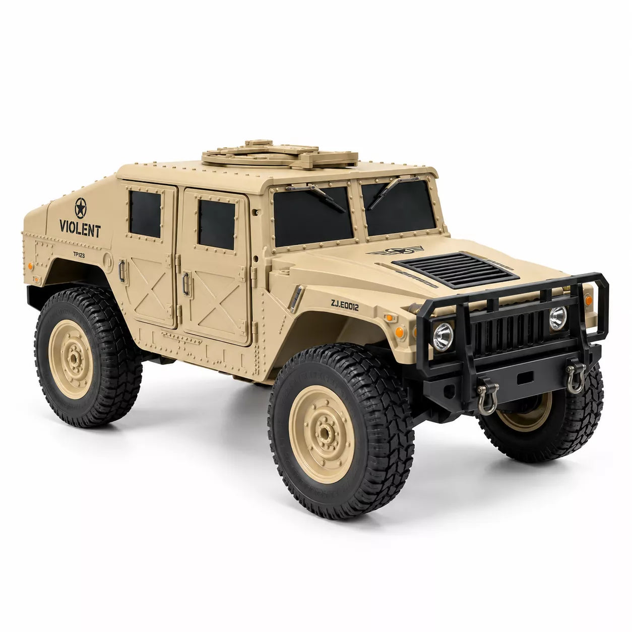 1:16 RC Military Tank | 4WD Off-Road Crawler with 360° Rotation, 2.4GHz Remote