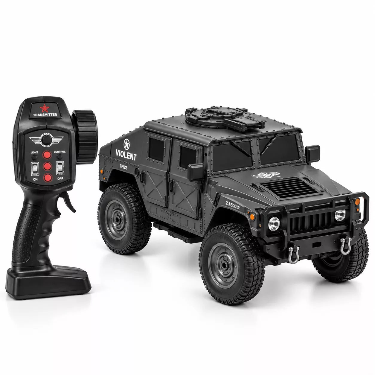 1:16 RC Military Tank | 4WD Off-Road Crawler with 360° Rotation, 2.4GHz Remote