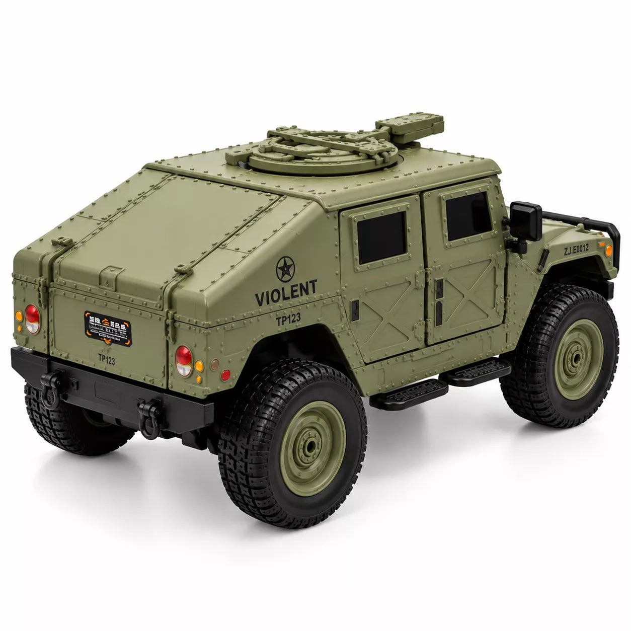 1:16 RC Military Tank | 4WD Off-Road Crawler with 360° Rotation, 2.4GHz Remote
