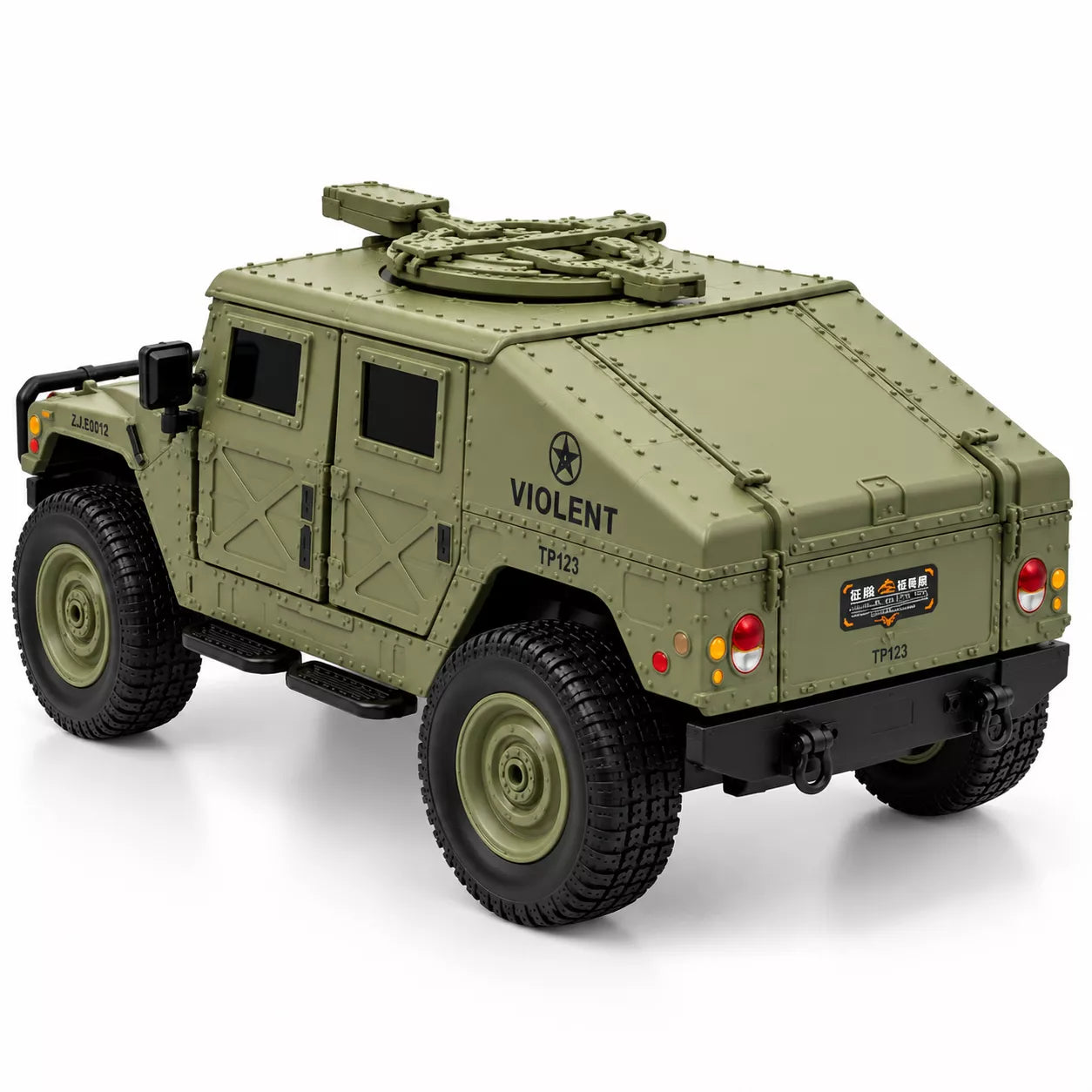 1:16 RC Military Tank | 4WD Off-Road Crawler with 360° Rotation, 2.4GHz Remote