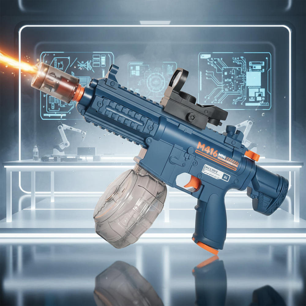 M416 electric water gun (high pressure with lights)