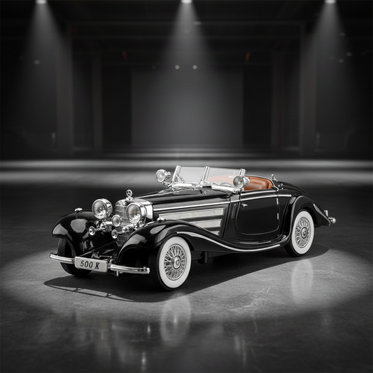 Mercedes Benz 1936 500K Classic Vintage Alloy Diecast Car (1:24)
